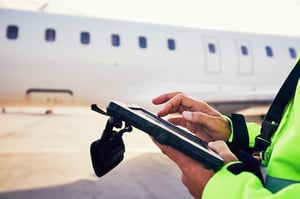 aviation maintenance management software on mobile device
